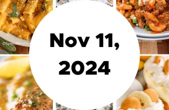 Weekly Meal Plan Nov 11, 2024