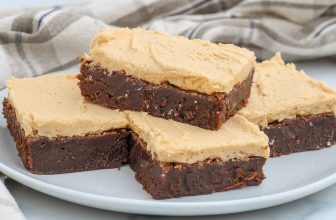 Brownies with Peanut Butter Frosting