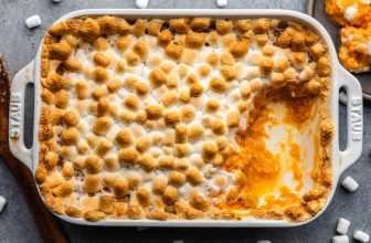 Candy Potato Casserole with Marshmallows