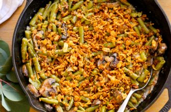 Make-Forward Vegan Inexperienced Bean Casserole